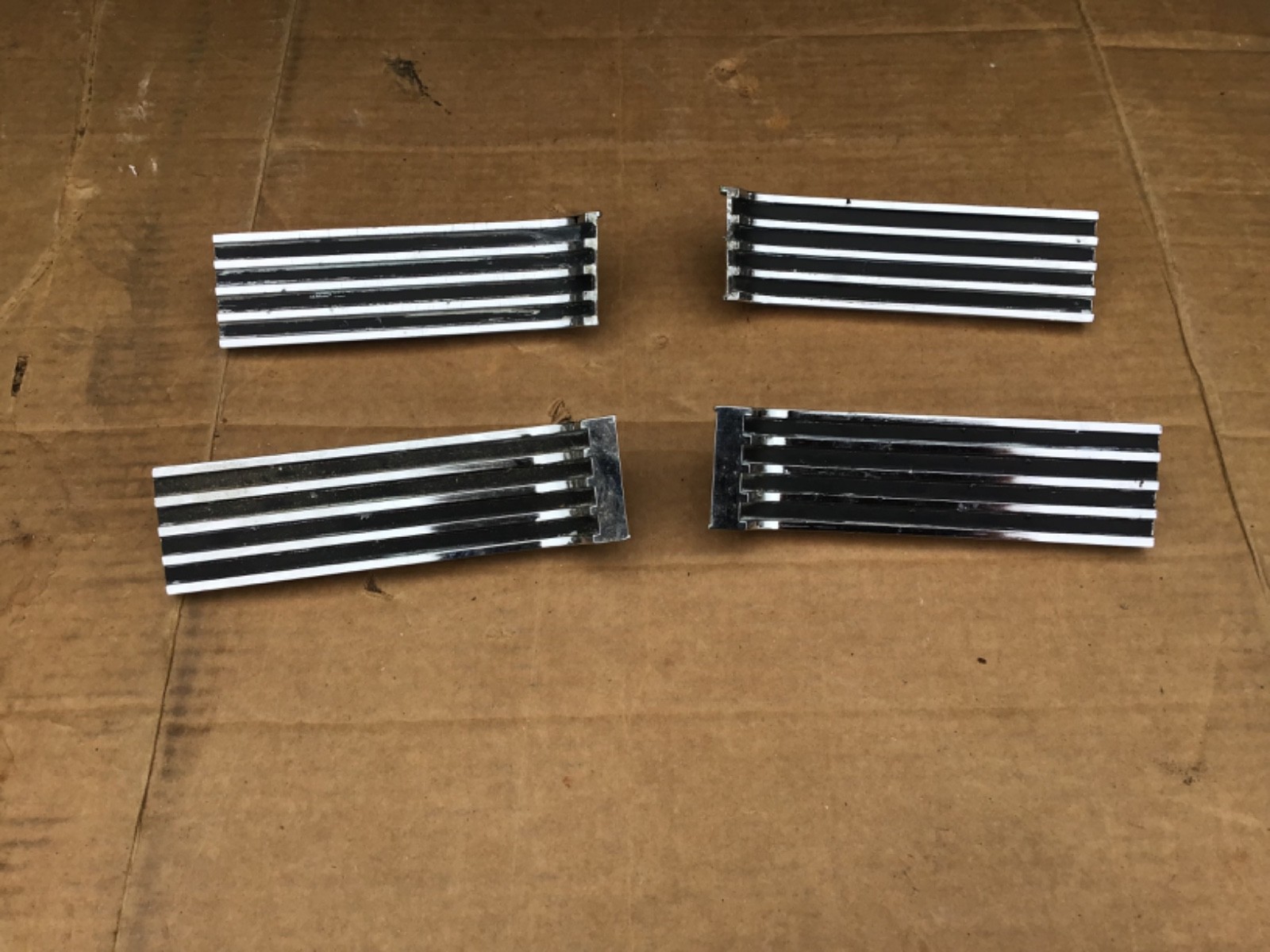 Vintage AMC 1966 Ambassador 990TRUNK AREA CHROME TRIM PIECE COMPLETE SET of FOUR Vintage AMC 1966 Ambassador 990TRUNK AREA CHROME TRIM PIECE COMPLETE SET of FOUR