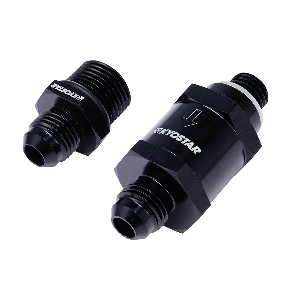 M12x1.5MM To-6AN One Way Check Valve +Inlet AN6 Fitting For Bosch 044 Fuel Pump 