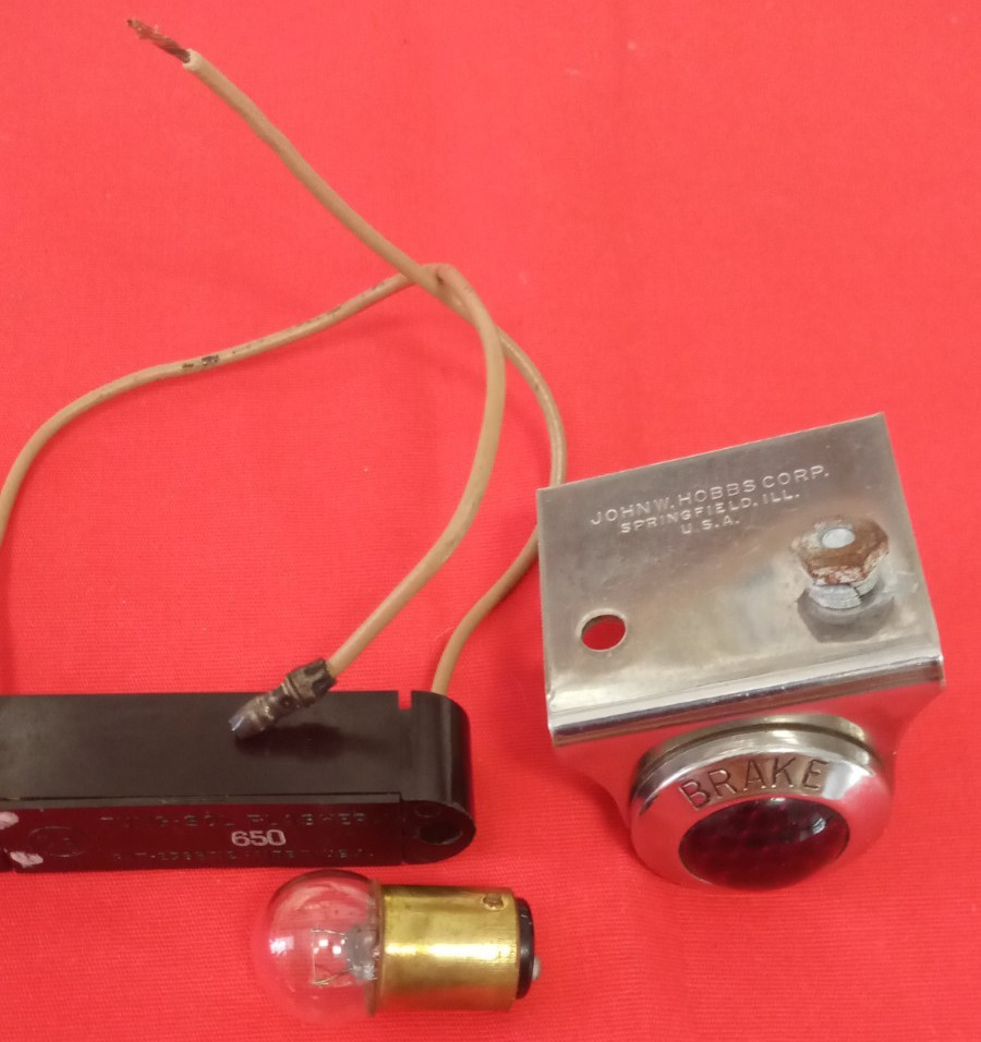 1955 1956 Chevy Accessory Emergency Brake Warning Light W/Flasher