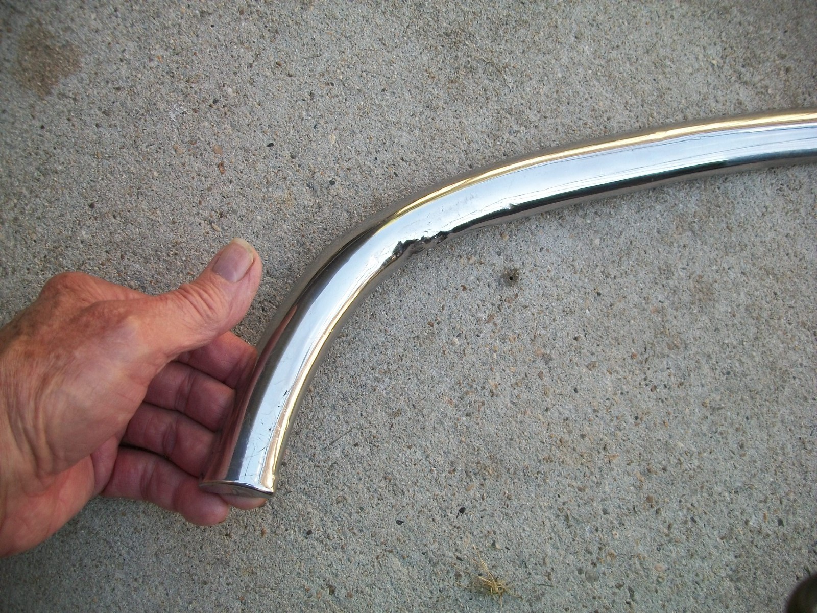 1955-1961 Corvette Super RARE NICE GM Right Side Front Seat Rear Panel Molding.