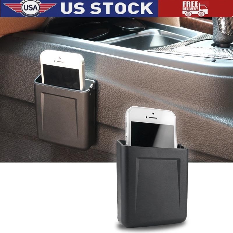 Car Interior Accessories Phone Holder Organizer Storage Box Universal Black Gift