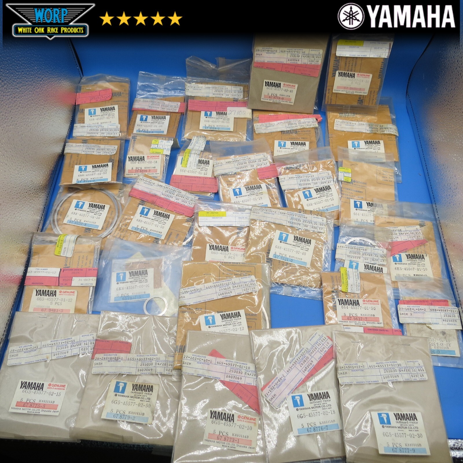 YAMAHA OUTBOARD HUGE LOT OF OEM SHIMS ENGINE LOWER UNIT GEARCASE TRANSMISSION + YAMAHA OUTBOARD HUGE LOT OF OEM SHIMS ENGINE LOWER UNIT GEARCASE TRANSMISSION +