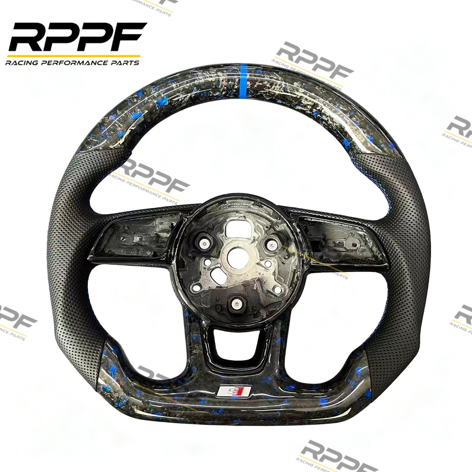 Custom Blue Flakes Forged Carbon Fiber for Audi B9 A3 A4 A5 S3 S4 S5