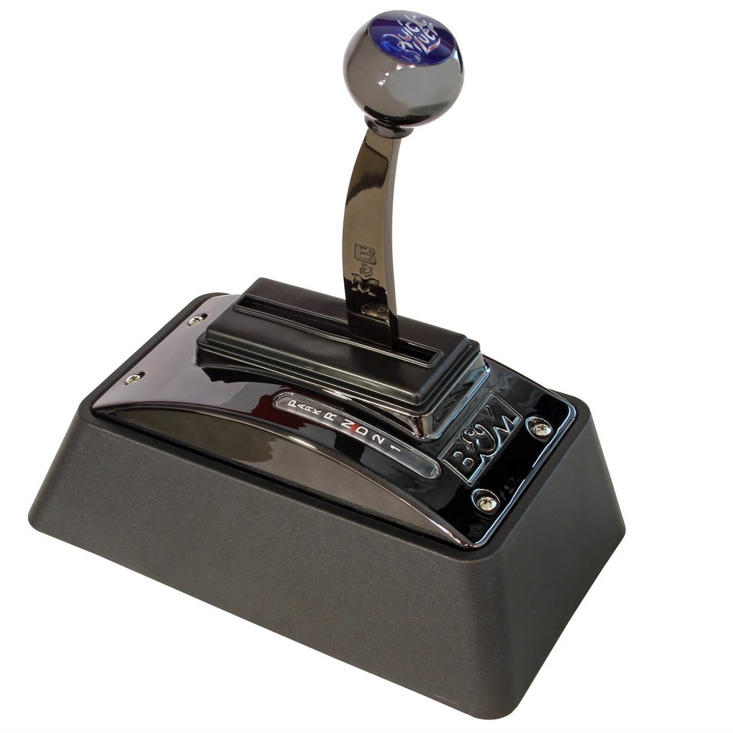 B&M 81683 Quicksilver Universal Automatic Ratchet Shifter, Black