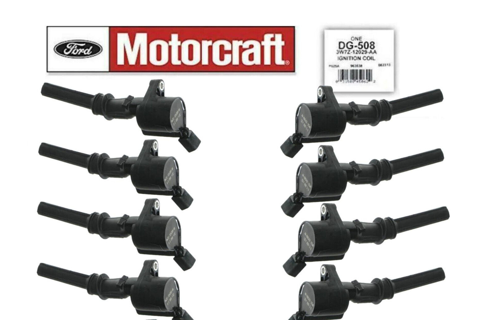 8PCS Genuine Motorcraft Ignition Coils OEM DG508 For Ford F150 4.6L 5.4L 6.8L