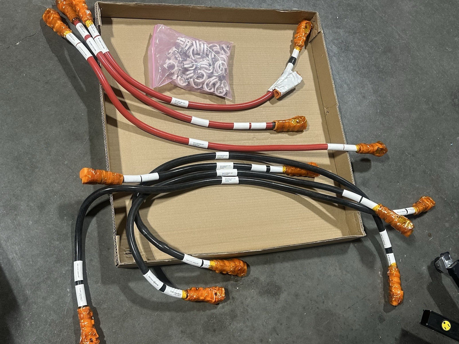 Master Lot of 12 Glenair TurboFlex HON89 Battery Module Cables FWD/AFT Set