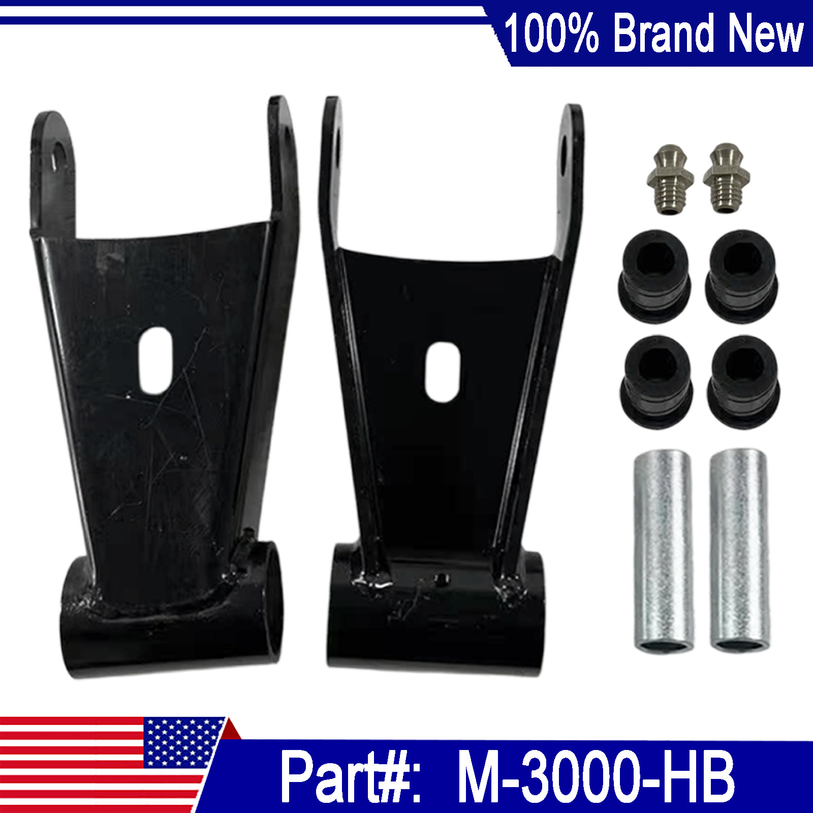 New M-3000-HB Rear Lowering Shackles Fits For Ford Racing 2021-2025 Ford F-150