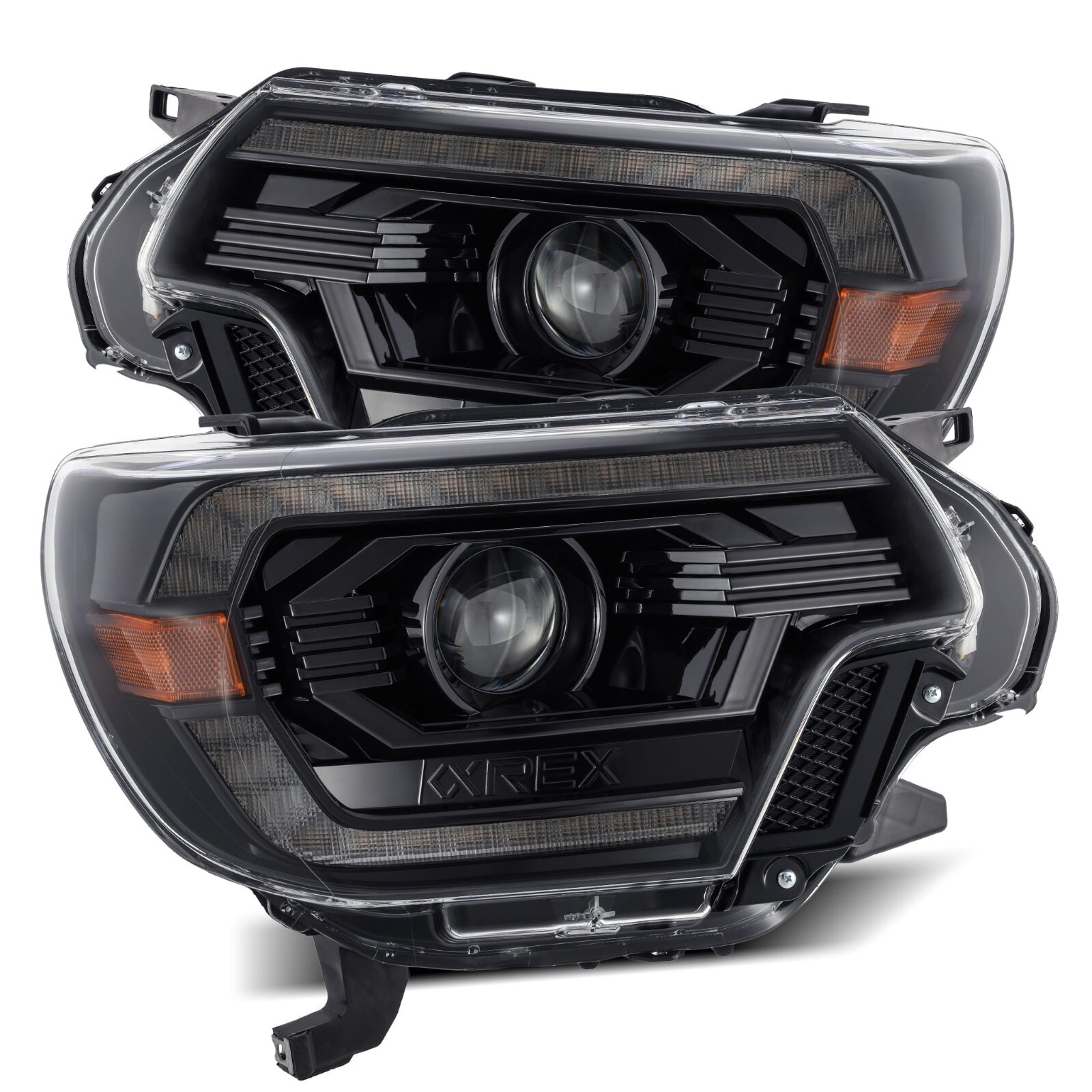 For 12-15 Toyota Tacoma Alpha Black Luxx LED Projector Headlamps Headlights For 12-15 Toyota Tacoma Alpha Black Luxx LED Projector Headlamps Headlights