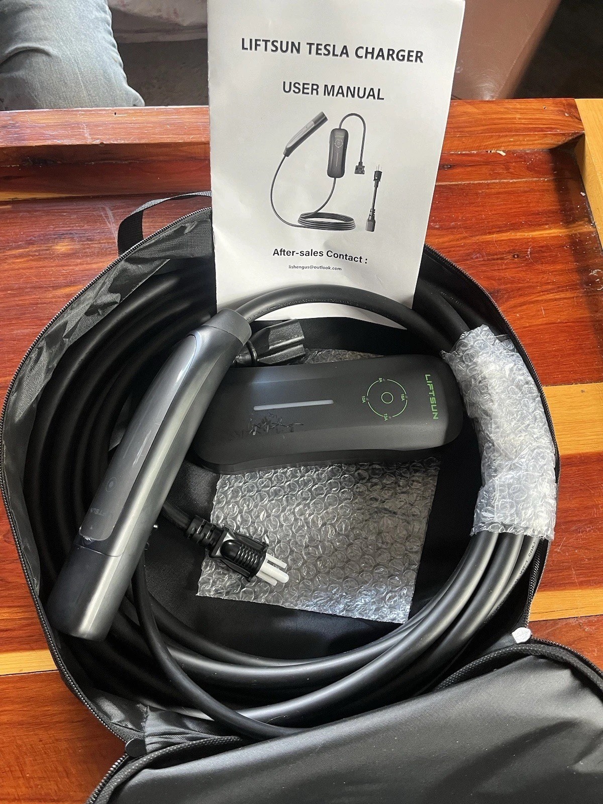 Liftsun Tesla Level 1/2 EV Charger - 16 Amp, 110-240V, NEMA 