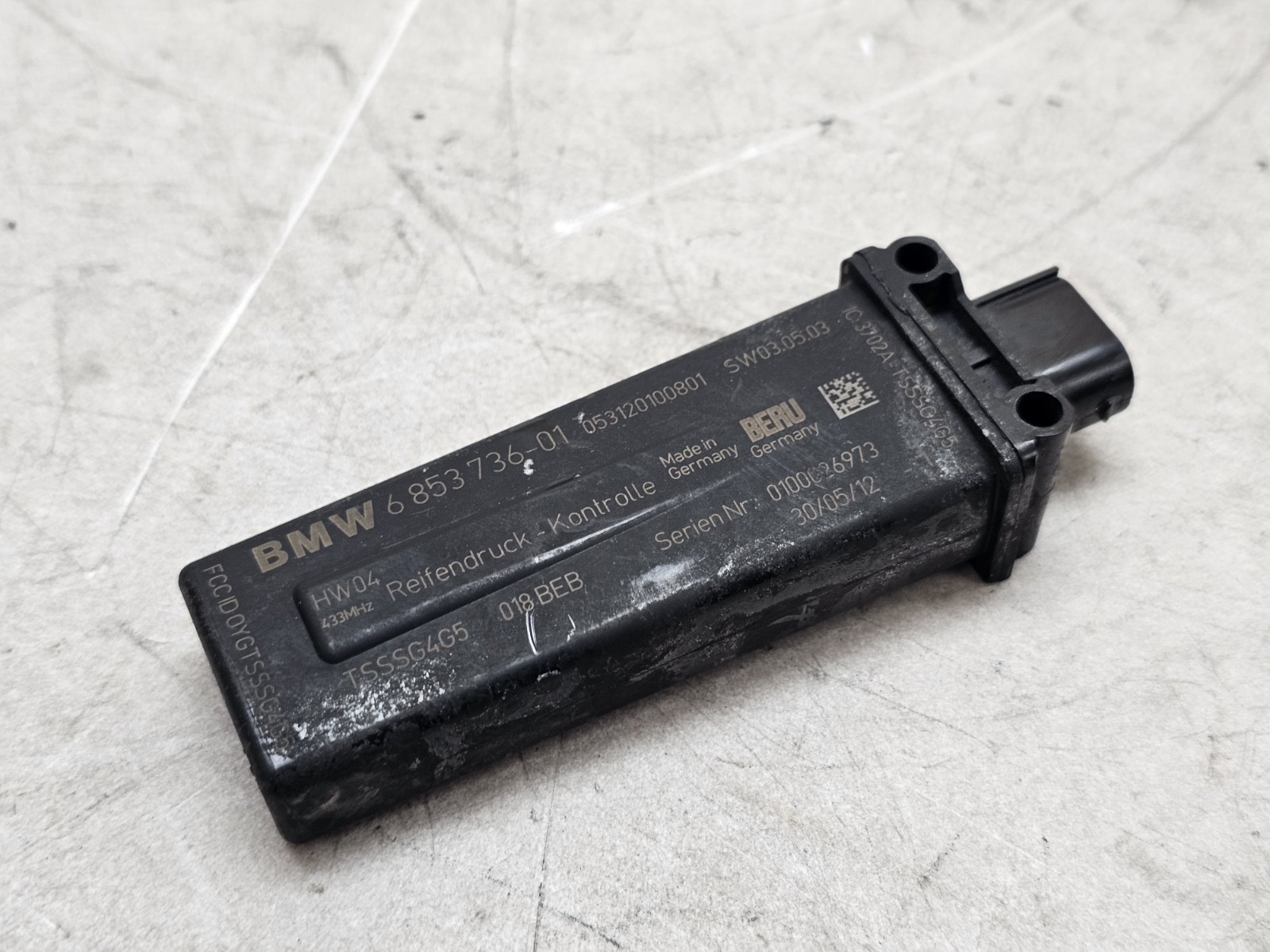 12-16 BMW 328 335 428 435 TPMS TPM RDC Tire Pressure Control Module OEM 6853736 12-16 BMW 328 335 428 435 TPMS TPM RDC Tire Pressure Control Module OEM 6853736