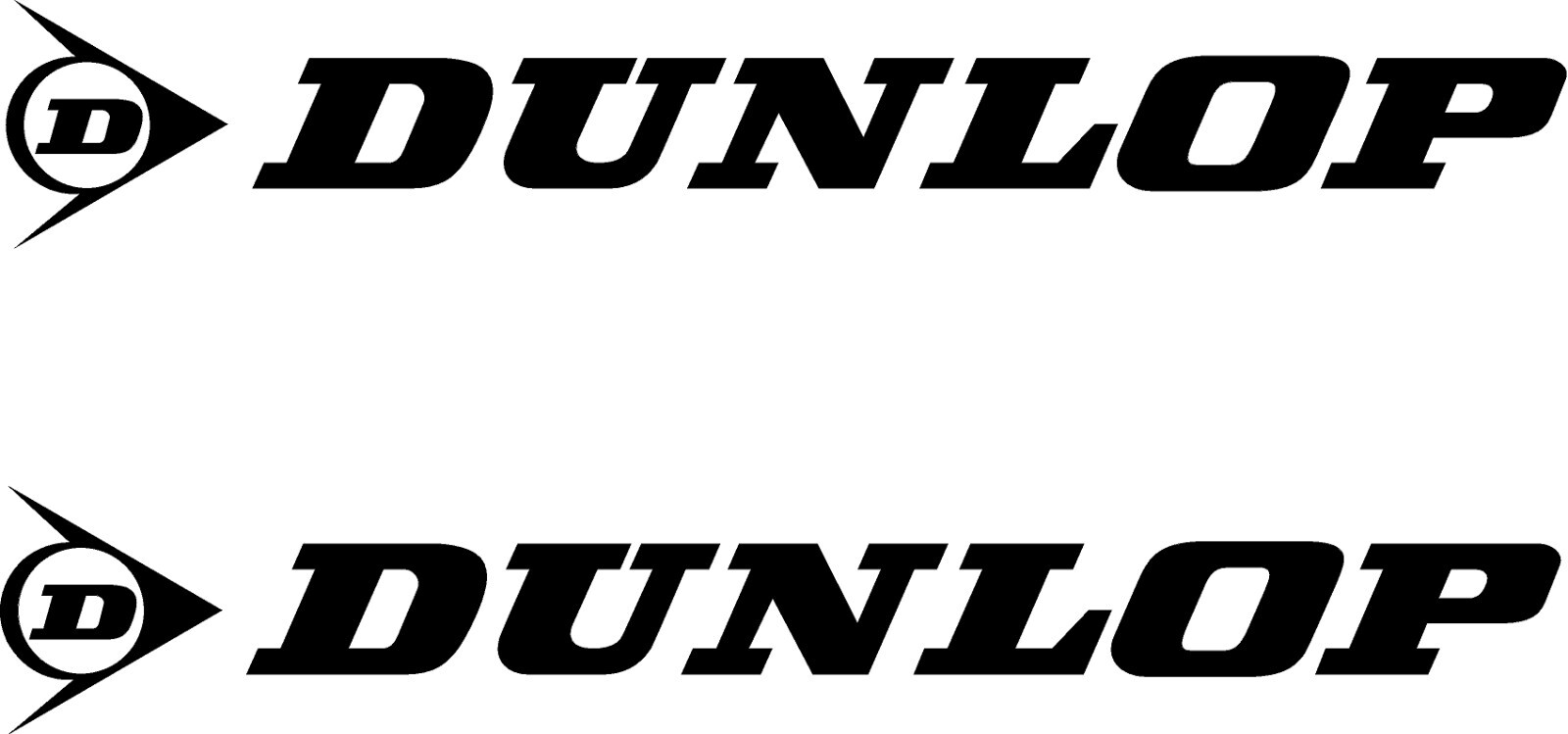 Custom Dunlop 1 Pair Vinyl Decal JDM Motorcycle Multiple Colors and Sizes