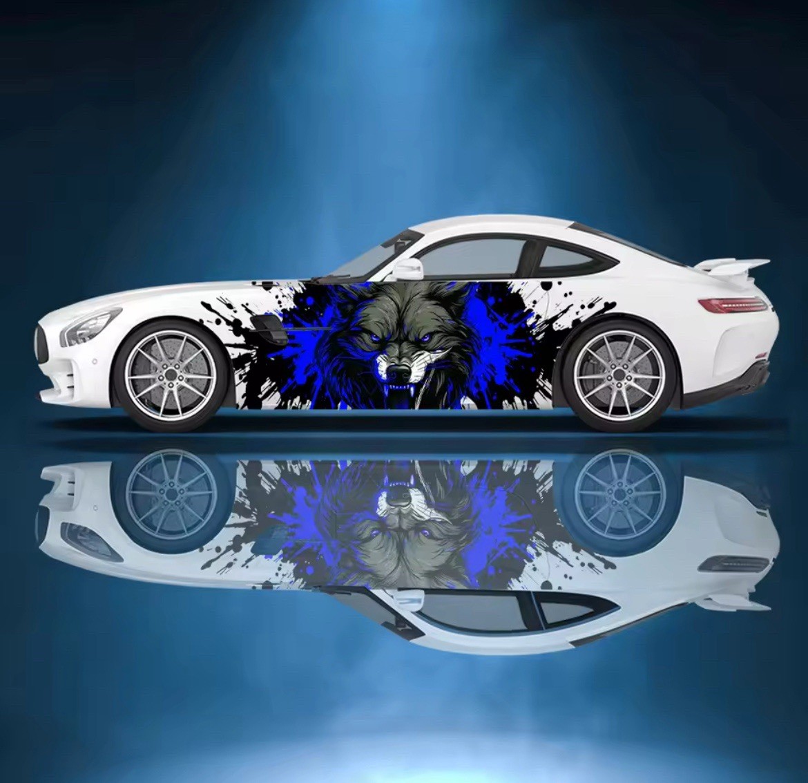 Japanese Inspired Anime Car Decal Single Side Decal JDM Vinyl Wild Wolf