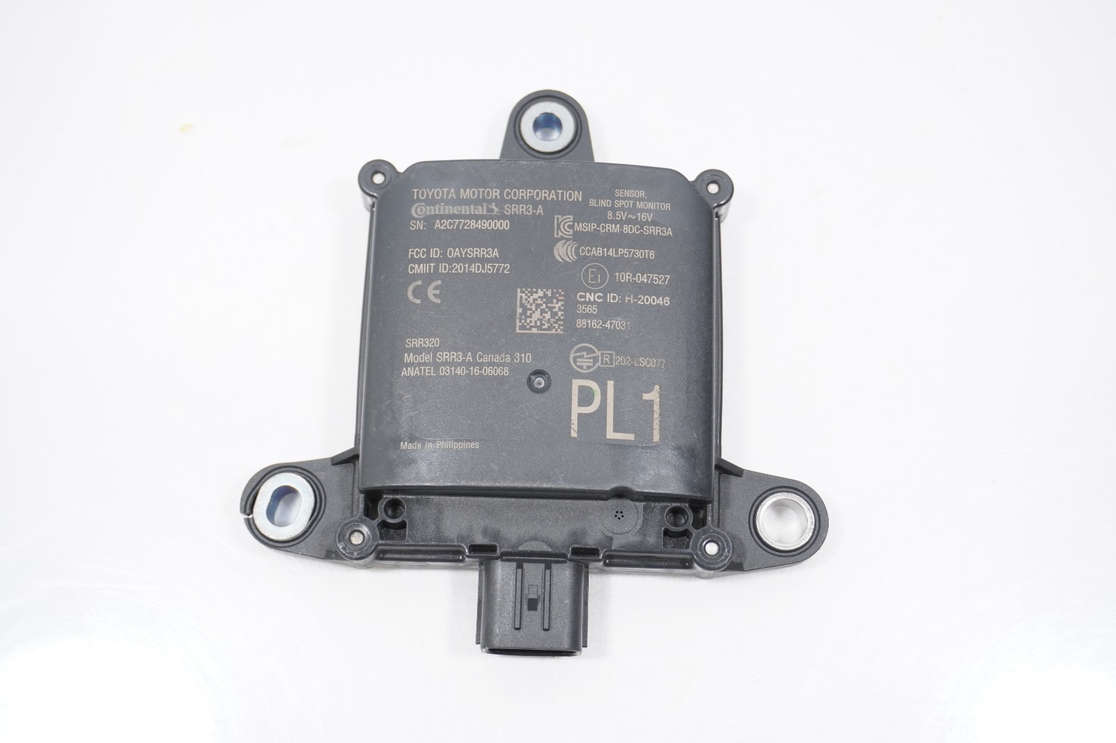 19-22 TOYOTA PRIUS 88162-47031 BLIND SPOT RADAR SENSOR MODULE 19-22 TOYOTA PRIUS 88162-47031 BLIND SPOT RADAR SENSOR MODULE