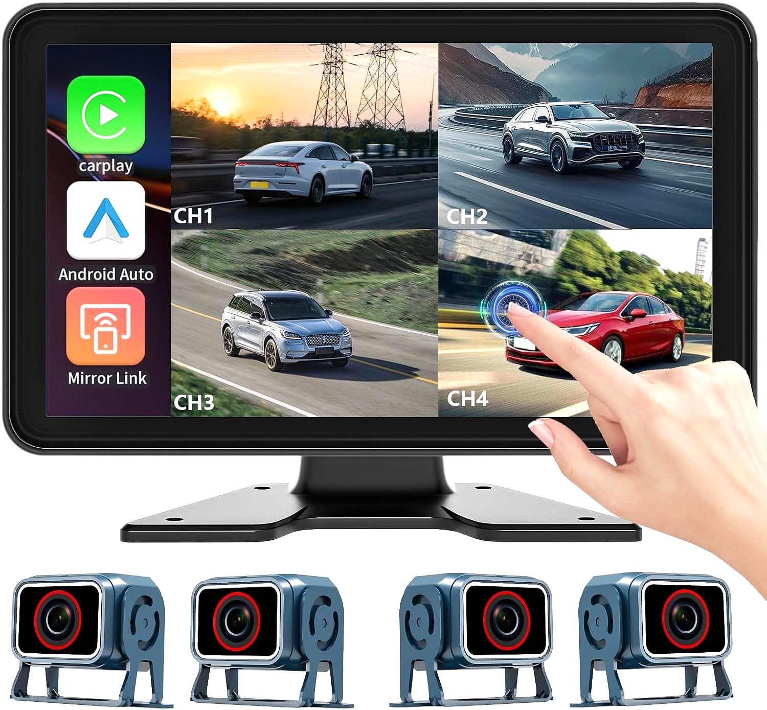 Dash Cam DVR System for Truck / RV / Caravan / Motorhome CarPlay & Android Auto Dash Cam DVR System for Truck / RV / Caravan / Motorhome CarPlay & Android Auto