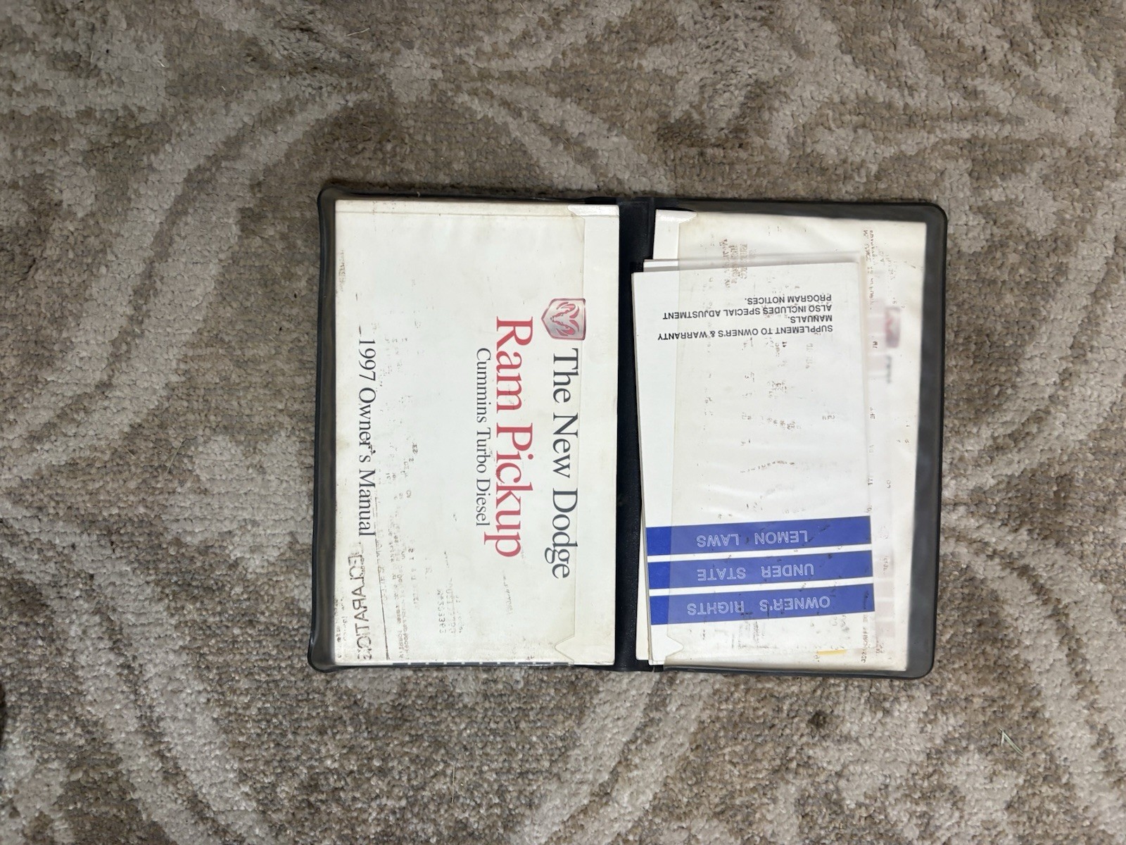 1997 Ram Cummins Diesel Owners manual 1997 Ram Cummins Diesel Owners manual