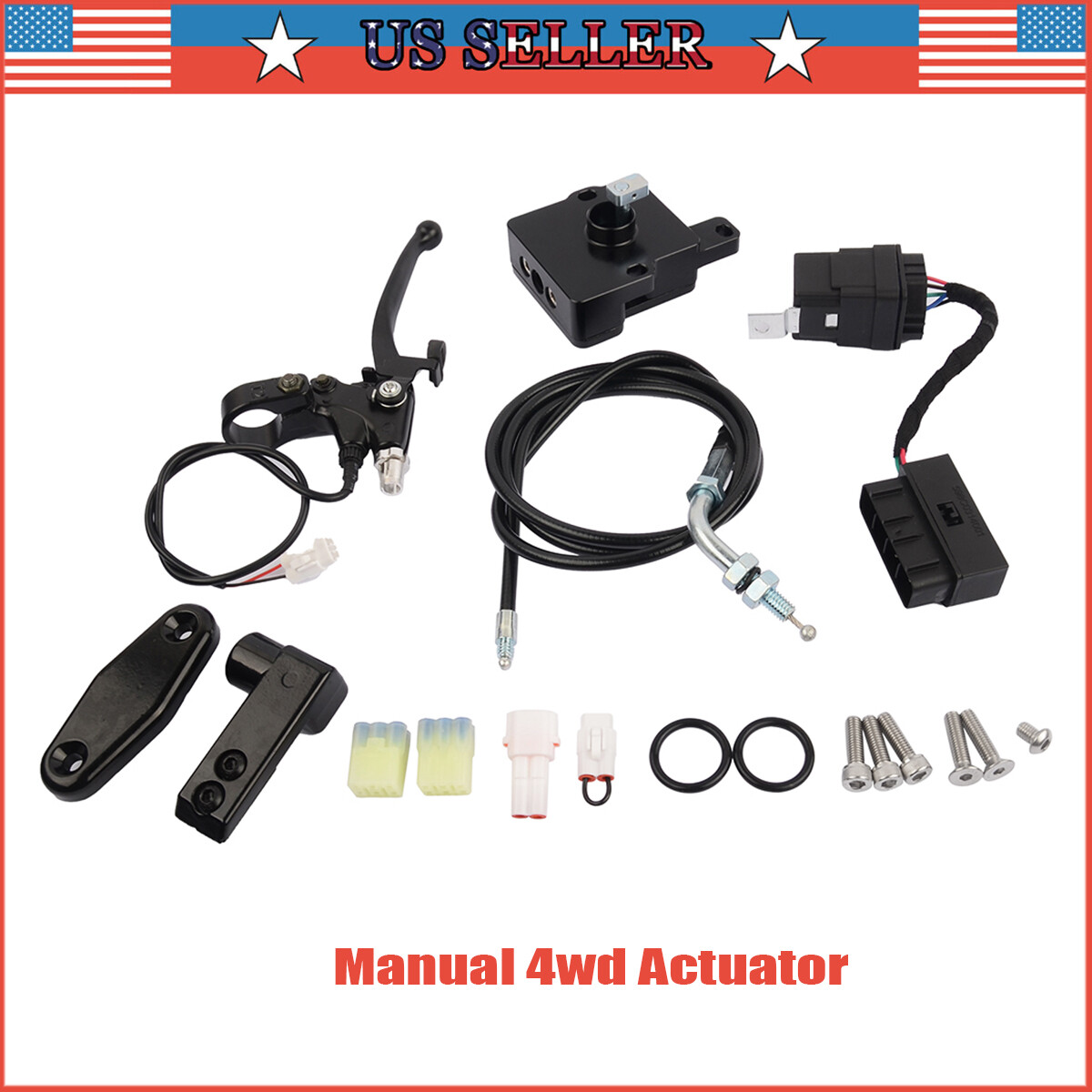 Manual 4WD Actuator Kit for Kawasaki Brute Force 650 750 Prairie 360 650 400 700