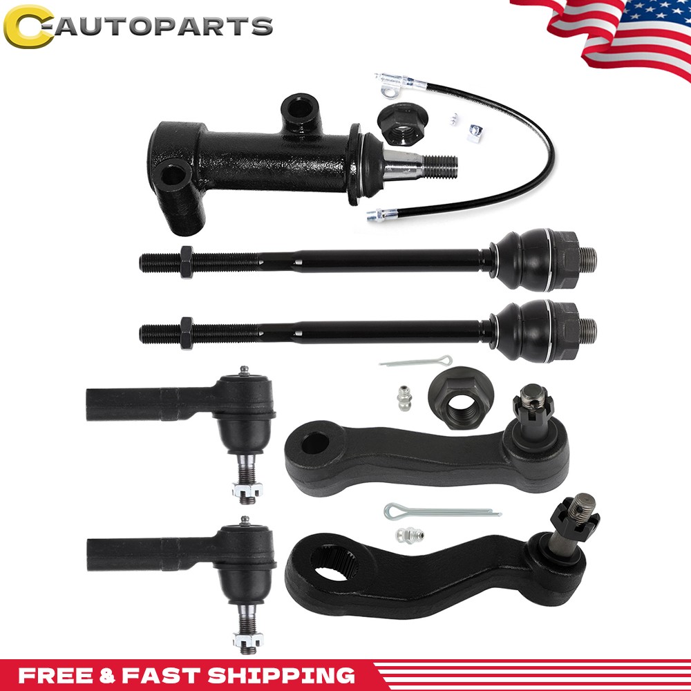 Steering Front Tie Rod Pitman Arm Idler Arm For 2001-2006 GMC Sierra 2500 3500
