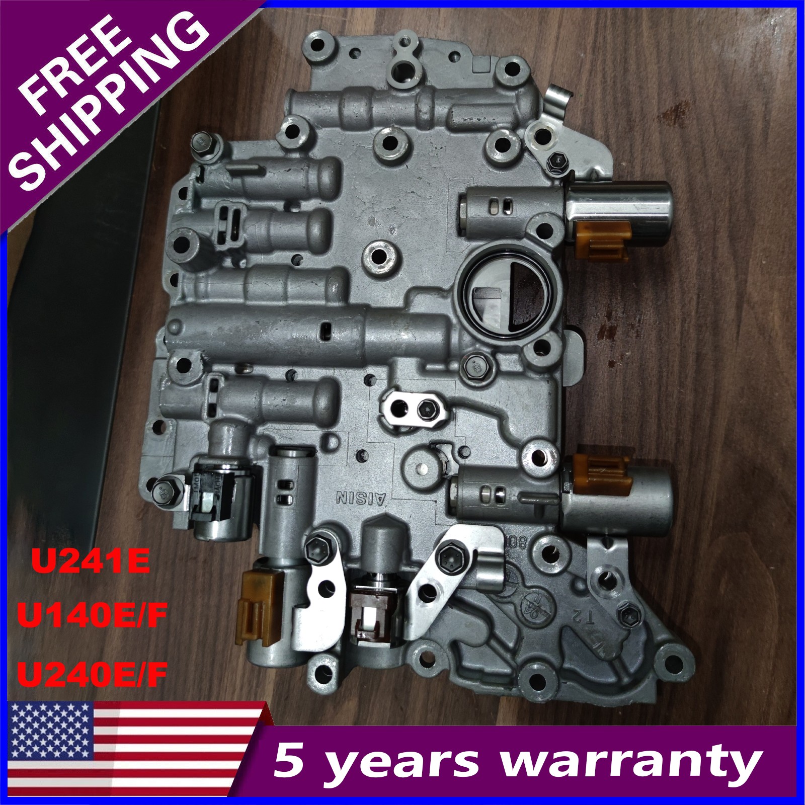 U140E/F U240E/F U241E Transmission Valve Body w/Solenoid for Toyota RAV4 2001-05