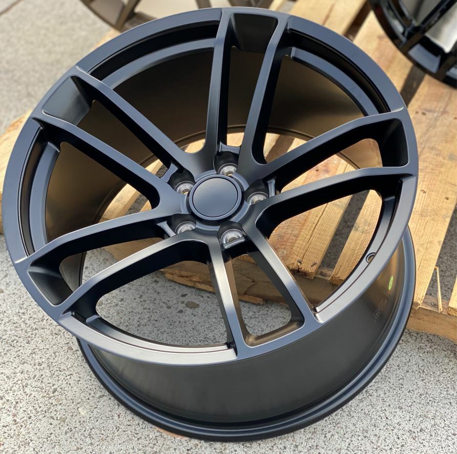 20x11 -2.5 5x115 Matte Black Hellcat Rim Fits Charger Challenger Widebody 1 PC
