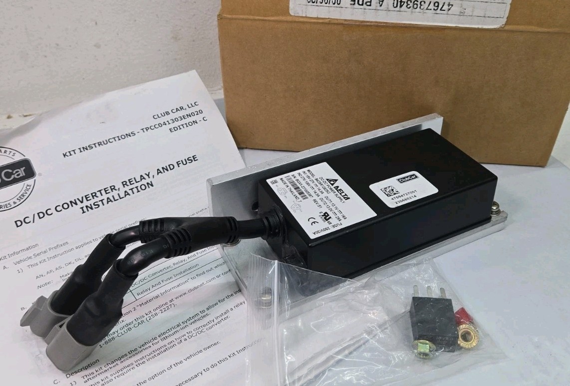 Club Car 47594727001 Golf Cart Converter, DC/DC OEM Delta Club Car 47594727001 Golf Cart Converter, DC/DC OEM Delta