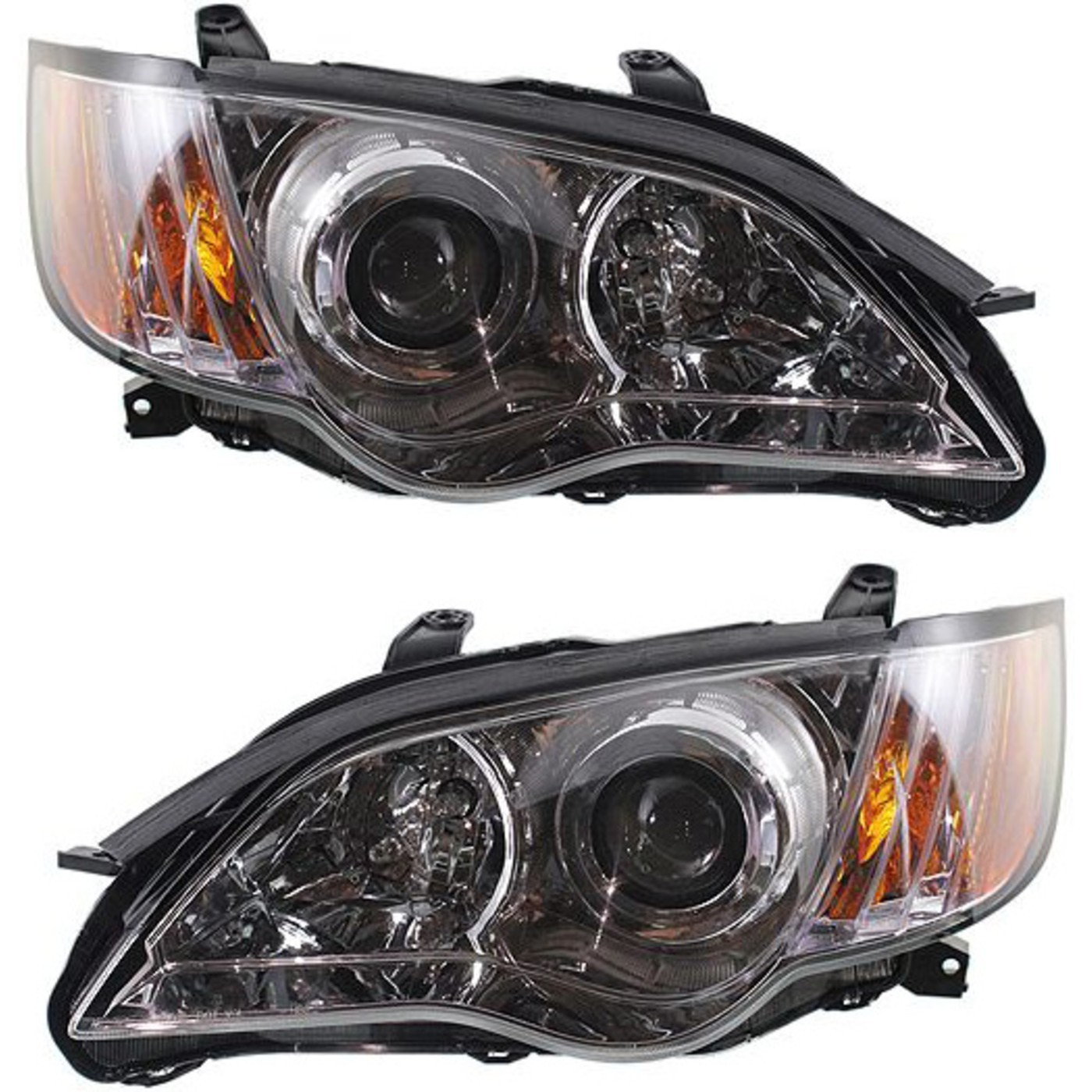 Headlights Headlamps Left & Right Pair Set for 08-09 Subaru Legacy