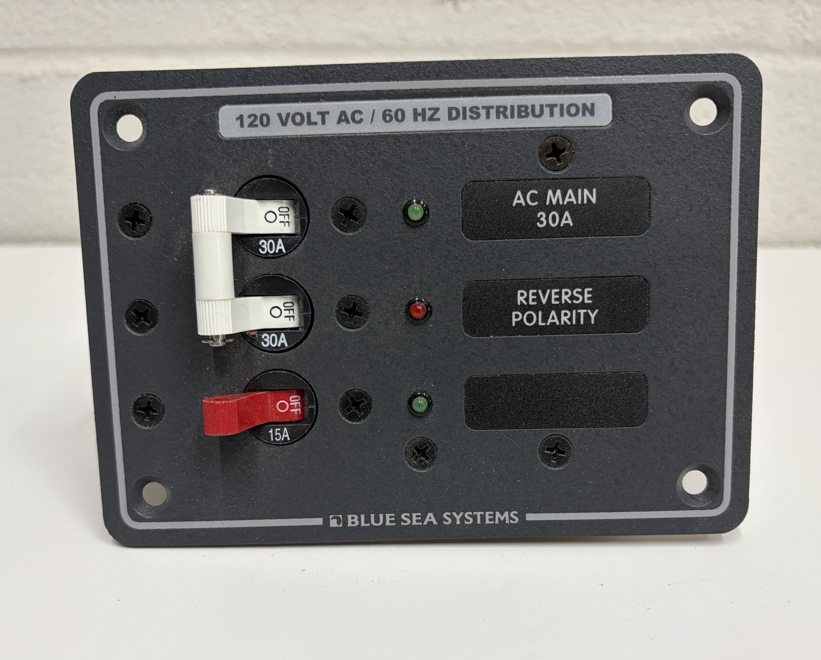 AC Main Power Distribution Panel - Blue Sea Systems #8029 AC Main Power Distribution Panel - Blue Sea Systems #8029