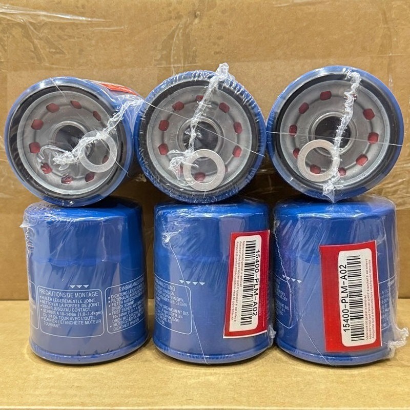 6 for Honda Oil Filters WITH Drain Plug Washer 15400-PLM-A02 NEW SEALED 6 for Honda Oil Filters WITH Drain Plug Washer 15400-PLM-A02 NEW SEALED