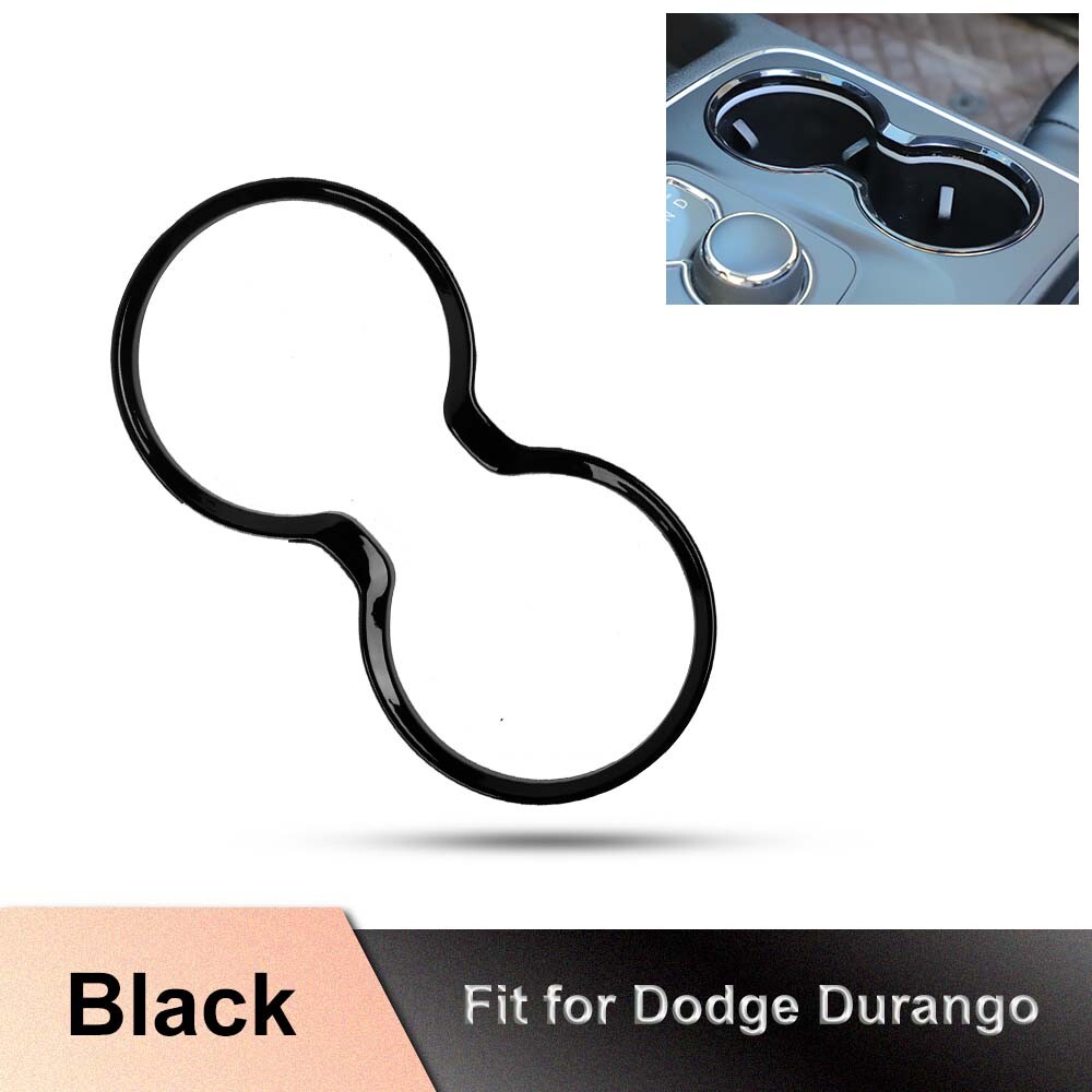 Black Inner Console Gear Shift Cup Holder Cover Ring Trim For Dodge Durango 11+