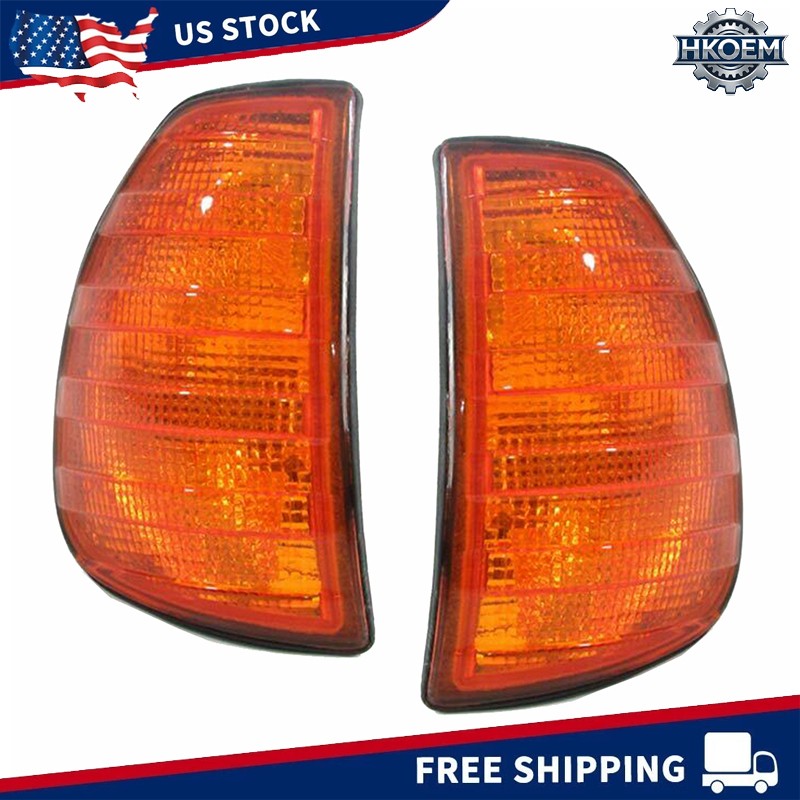2X Amber Turn Signal Indicator Corner Light for Mercedes Benz W123 1976-1984 2X Amber Turn Signal Indicator Corner Light for Mercedes Benz W123 1976-1984