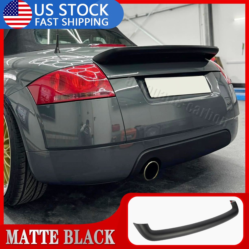 For Audi TT Mk1 Type 8N Quattro 1998-06 MATTE Black Rear Trunk Spoiler Wing Lip