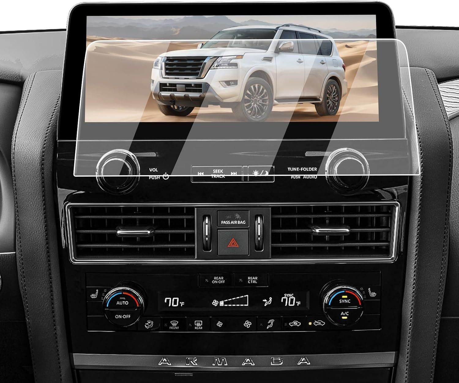 Tempered Glass Screen Protector for Infiniti QX80 2022–2024 Nissan Armada 2021–4