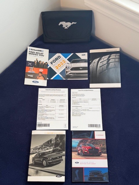 2022 FORD MUSTANG SHELBY GT500 OWNERS MANUAL SET 22 8/PC SVT350