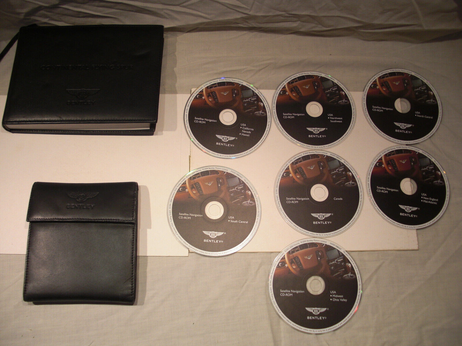 Bentley continental flying spur 2005 car manual with 7 navigation discs