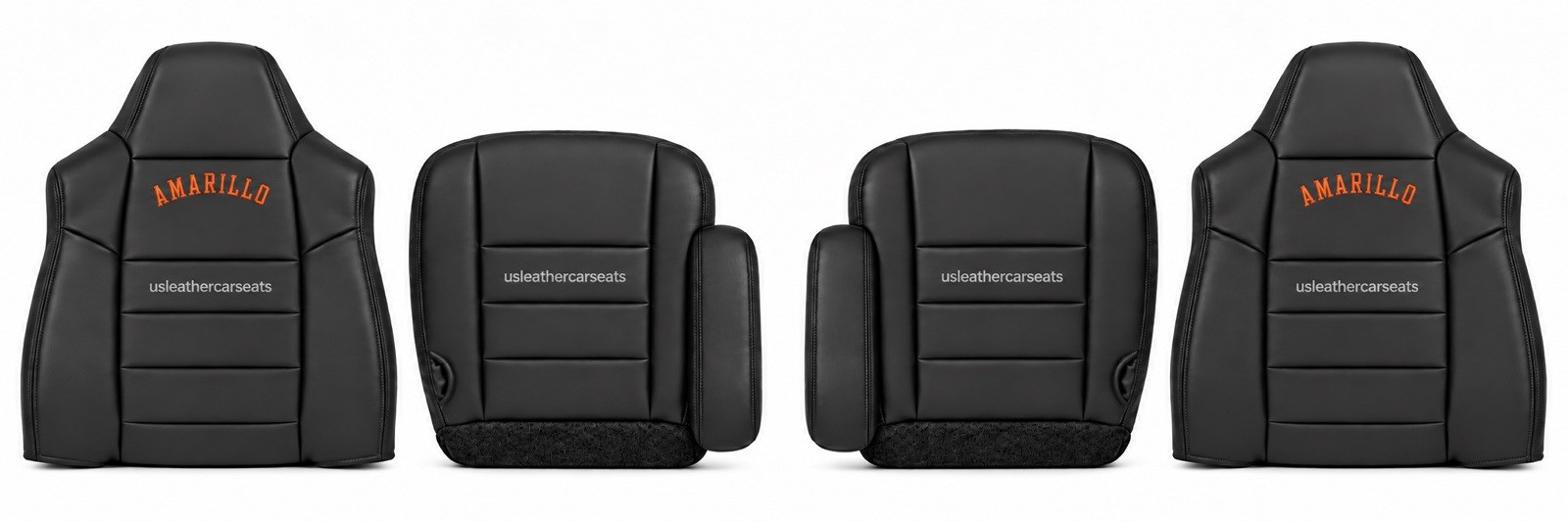 2006 For Ford F250 F350 Super Duty Amarillo Front Leather Seat Covers Black 2006 For Ford F250 F350 Super Duty Amarillo Front Leather Seat Covers Black