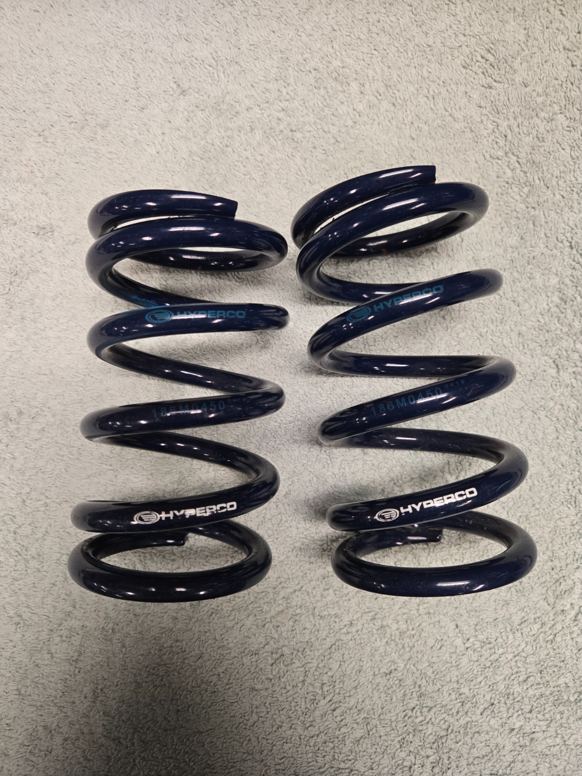 Hyperco Hypercoil Coilover Springs 186M0450 2.36 (60mm) x 6 in - 450 lbs - PAIR Hyperco Hypercoil Coilover Springs 186M0450 2.36 (60mm) x 6 in - 450 lbs - PAIR