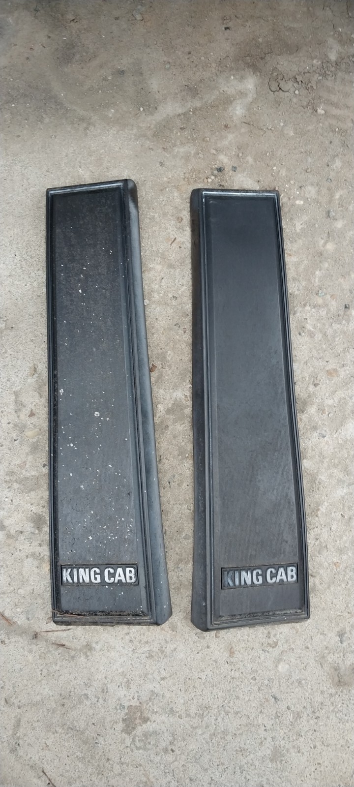 1980-1986 Datsun Nissan 720 PickUp King Cab Pillar Louvers Trim Molding OEM Pair 1980-1986 Datsun Nissan 720 PickUp King Cab Pillar Louvers Trim Molding OEM Pair