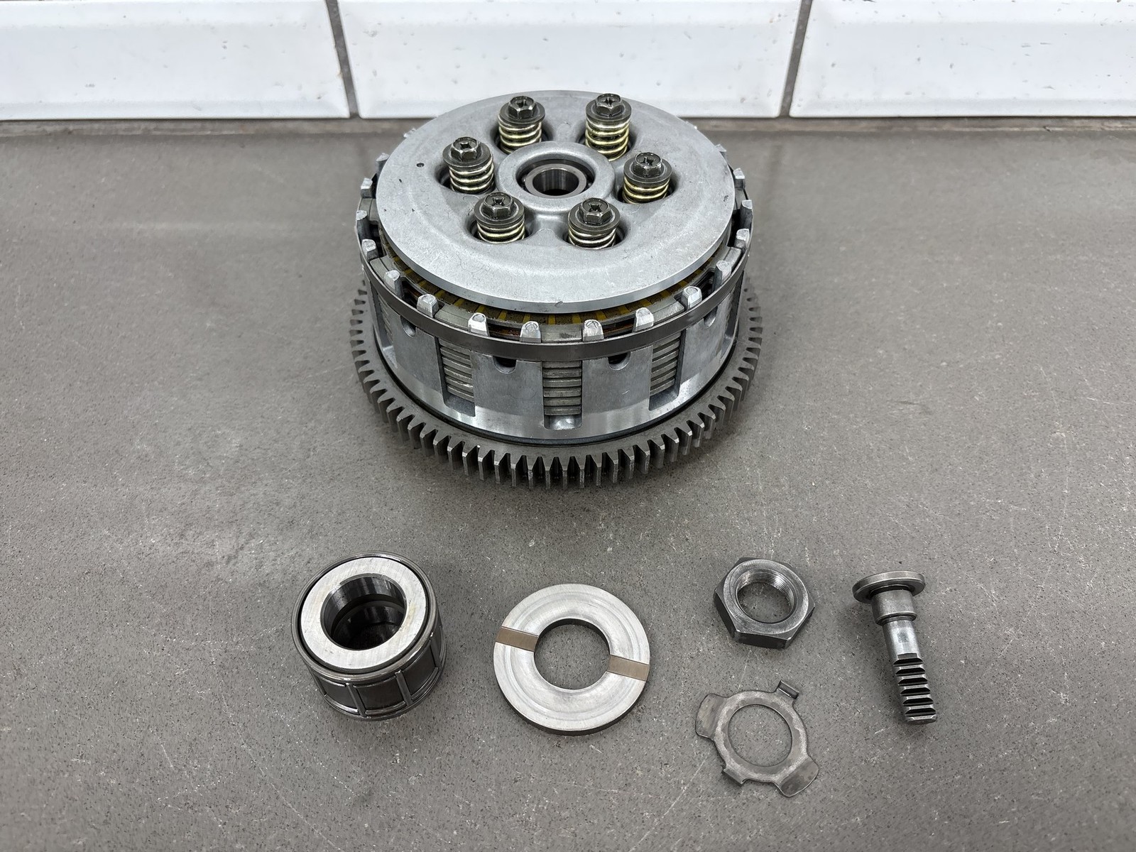 1999-2000 Yamaha YZF-R6 Complete Clutch Basket Plates Assembly OEM