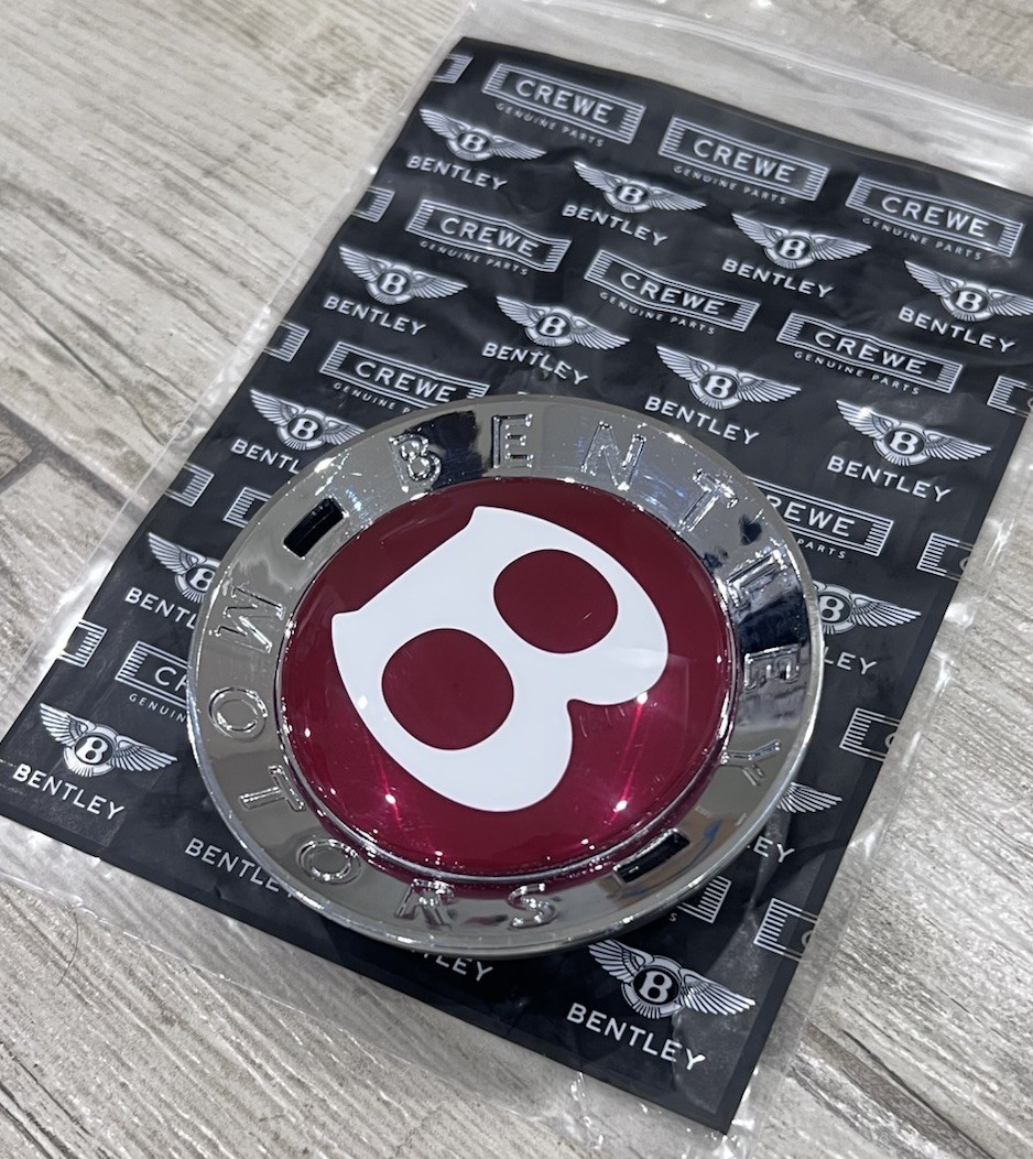 Genuine Bentley Continental Gt, Gtc & Flying Spur Red Center Wheel Cap NEW