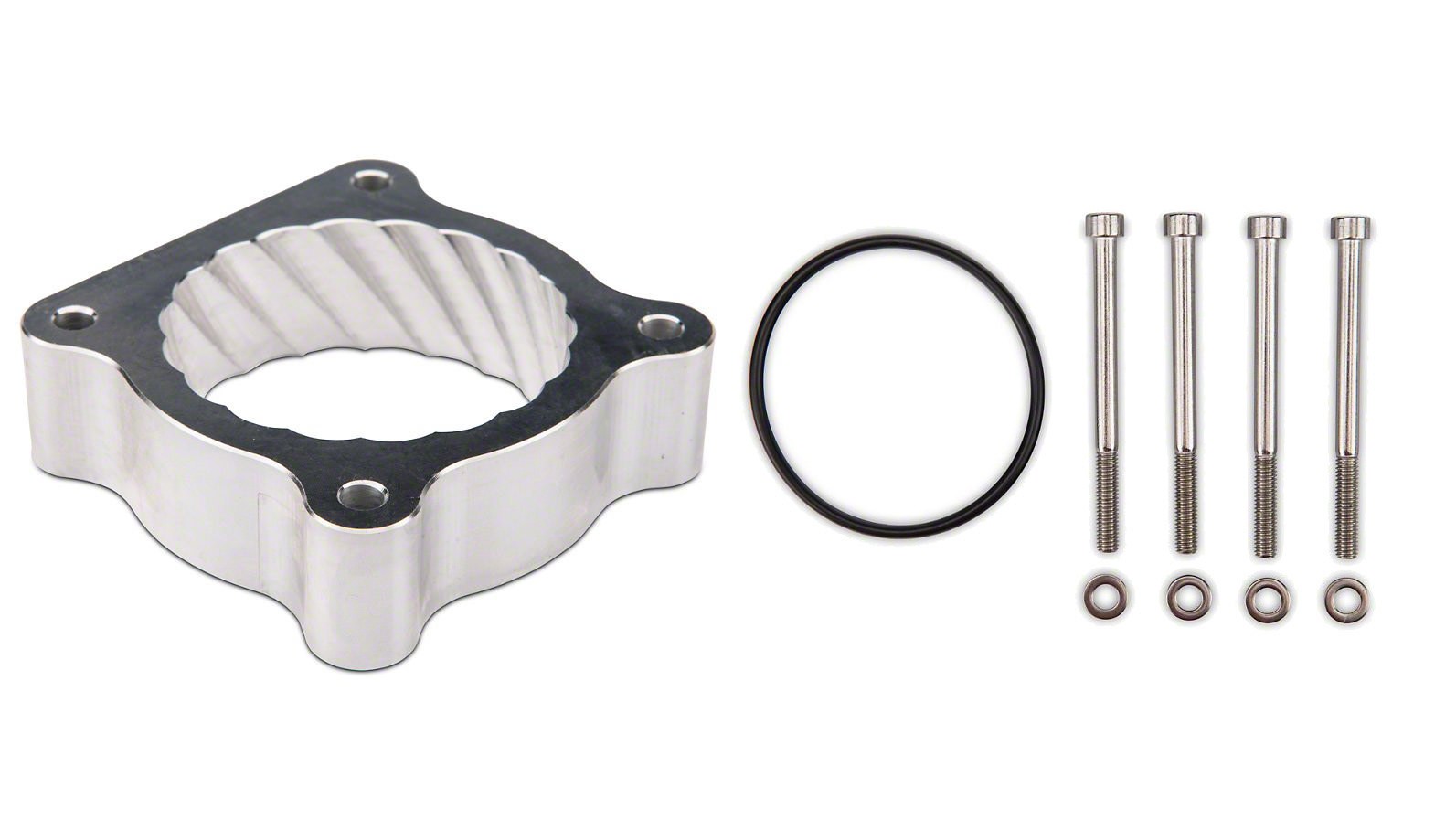 Steeda Throttle Body Spacer Ford Mustang 2015-17 0.700 in Thick Alum Each