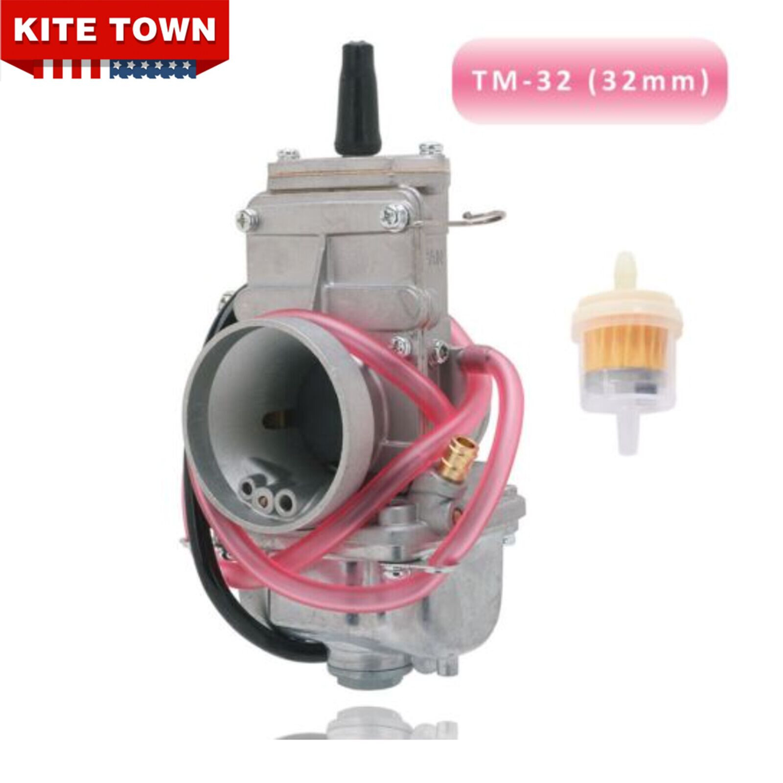 Carburetor For Mikuni TM32 32mm TM32-1 Flat Slide Smoothbore Carb Dirt Bike ATV