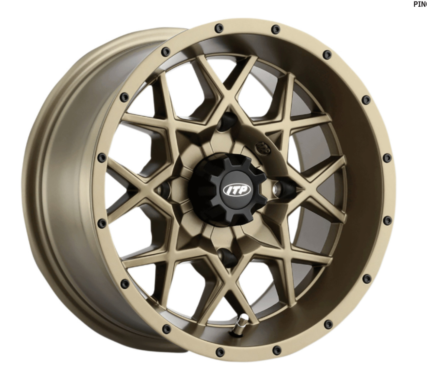 ITP - 1528645729B Wheel Hurricane NO C CAP Bronze 15x7 4/137 5+2 Defender 1000 ITP - 1528645729B Wheel Hurricane NO C CAP Bronze 15x7 4/137 5+2 Defender 1000