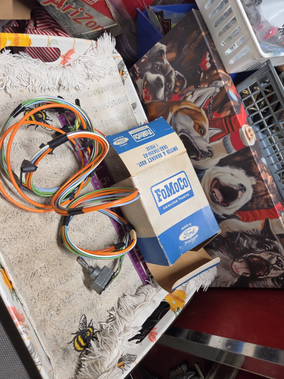 NOS Ford Flasher Switch C6AZ-13A350-A Wiring Bracket 1966 Mustang