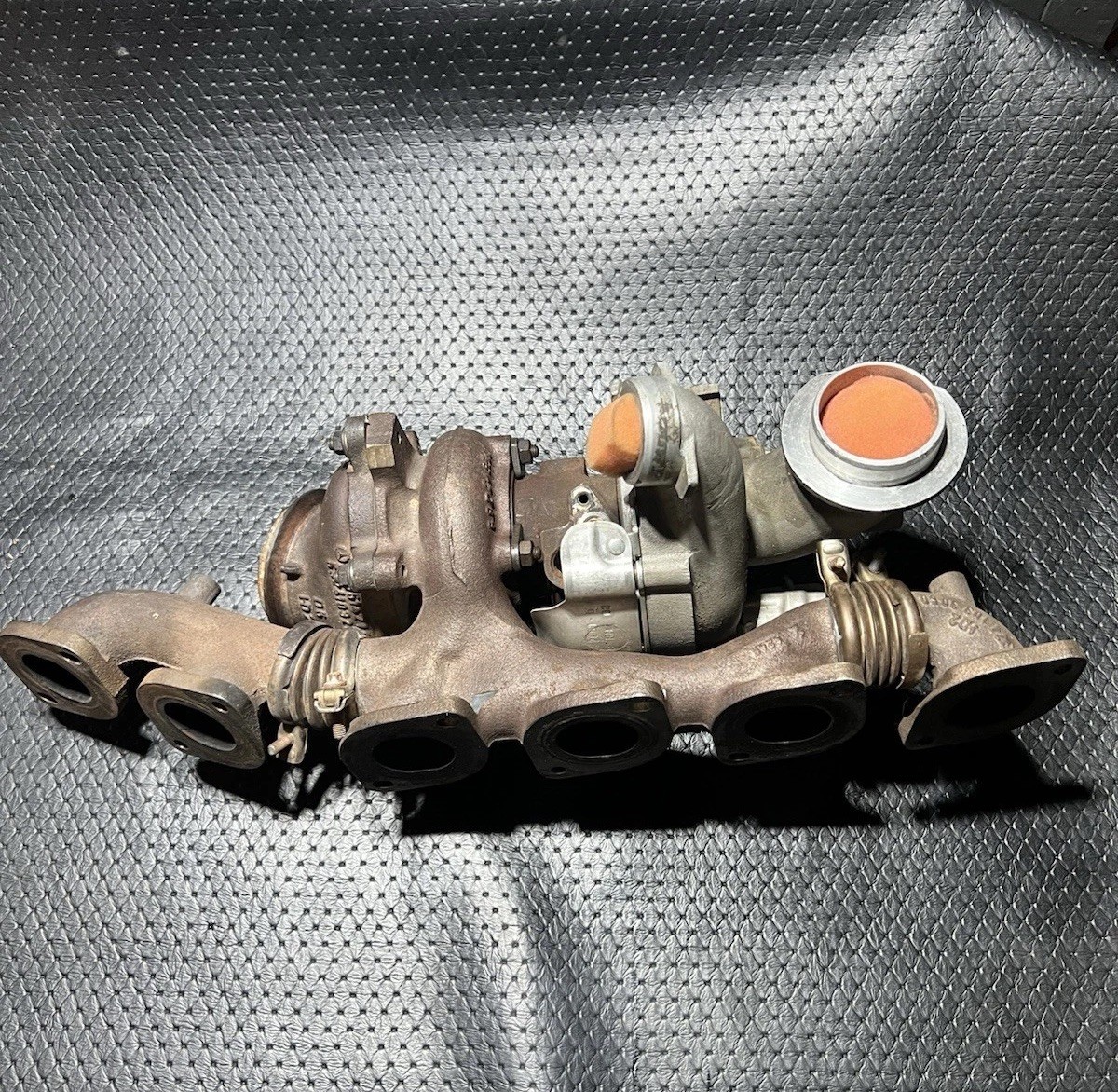 03-17 Mercedes A2750902180 M275 Turbocharger Turbo Manifold Left Side OEM 03-17 Mercedes A2750902180 M275 Turbocharger Turbo Manifold Left Side OEM