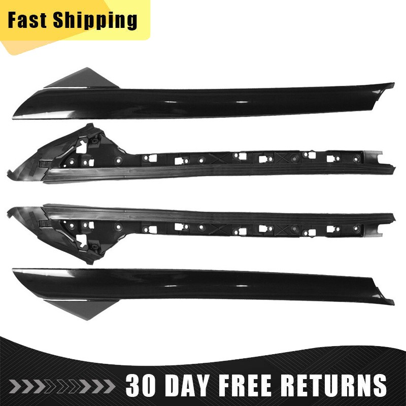 4Pcs Left Right Side Windshield A-Pillar Molding Trim For Ford Explorer 11-2019