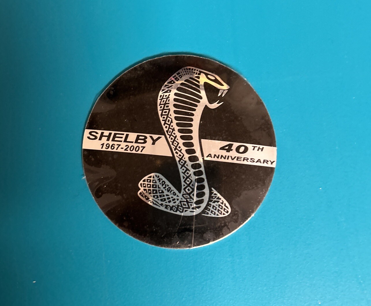 Shelby 40th Anniversary Steering Wheel Emblem/Wheel Cap Emblem
