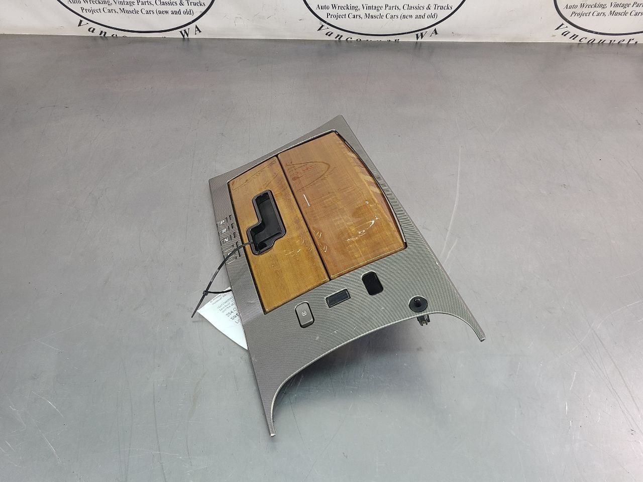 2004-09 Cadillac XLR Center Console Shifter Bezel / Cupholder, Light Woodgrain