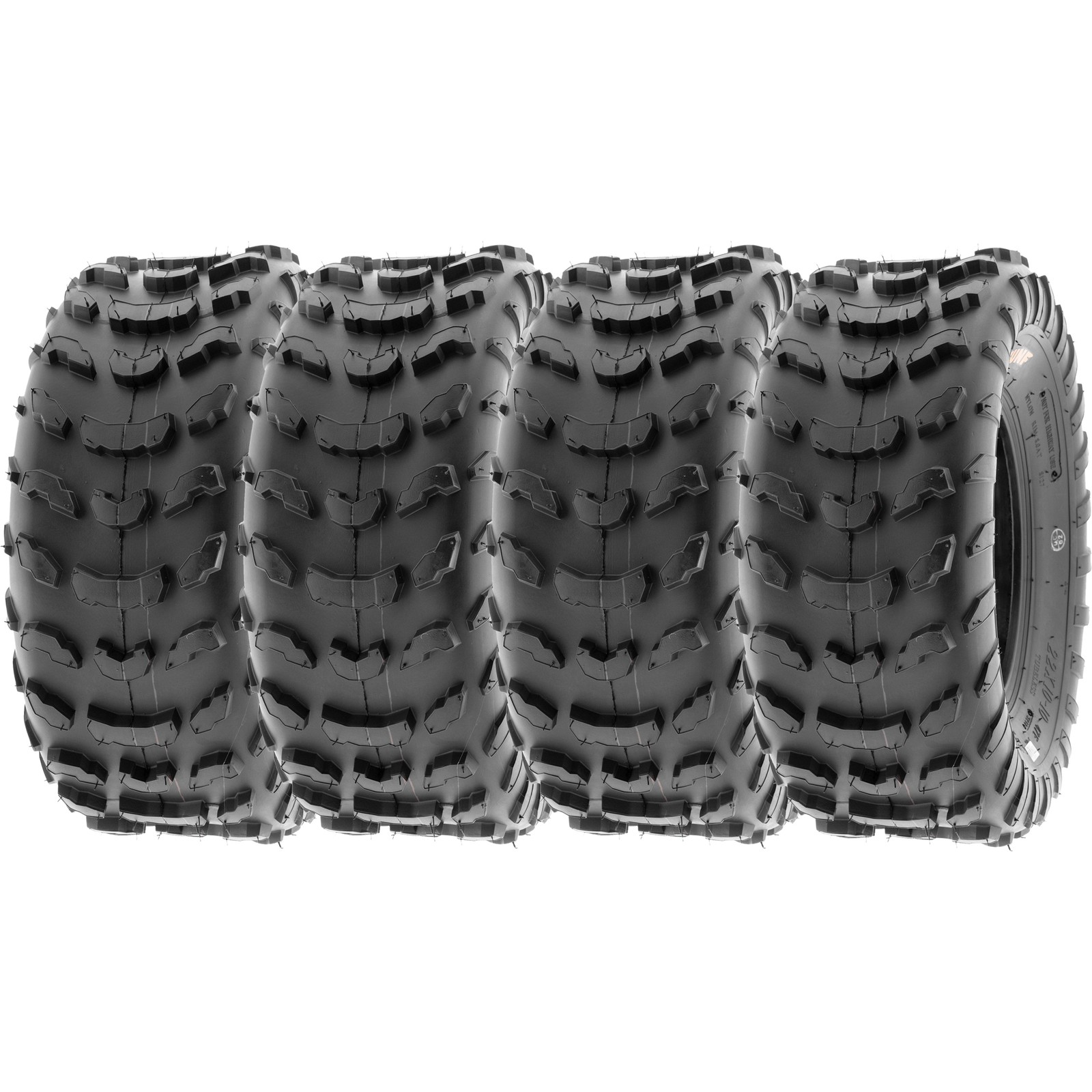Set of 4 SunF AT 22x10-10 22x10x10 ATV UTV Tires 6PR Off Road Tubeless A006