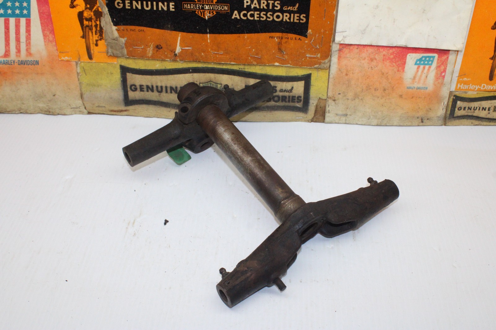 1941 Indian 741 Scout Girder Coil Spring Fork Triple Tree 76106, 43754
