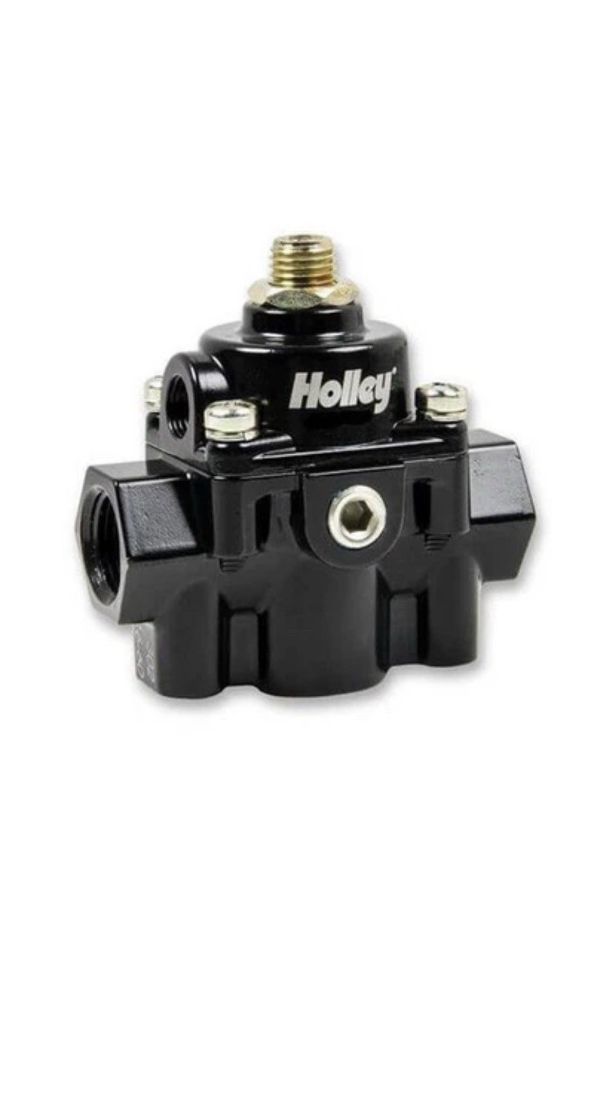 Holley 12-886 fuel pressure regulator - fully adjustable from 15psi to 60psi Holley 12-886 fuel pressure regulator - fully adjustable from 15psi to 60psi