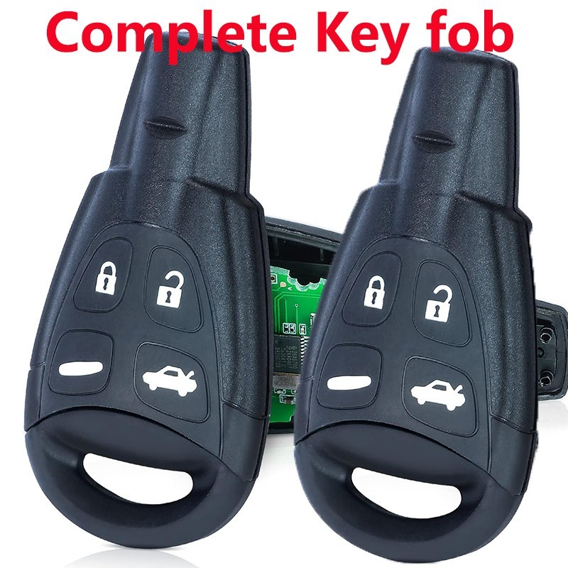 2x For Saab 93 95 9-3 9-5 Keyless Smart Prox Remote Car Key Fob LTQSAAM433TX